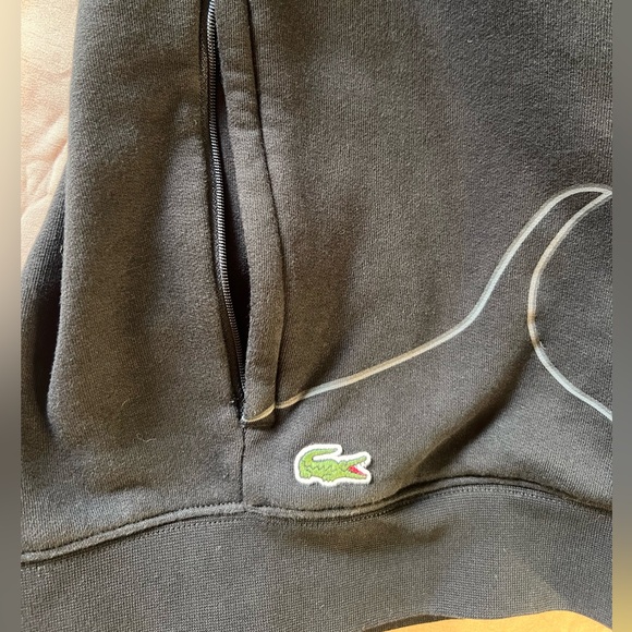 Lacoste Men's Sport Long Sleeve Outlined Big Croc Full Zip Hoodie - Picture 5 of 7